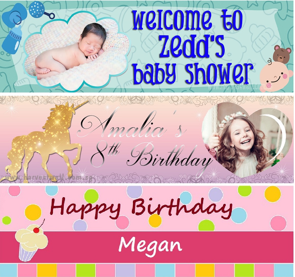 customised birthday banner